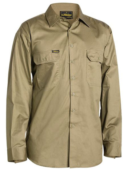 Bisley Cool Lightweight Drill Shirt Long Sleeve (BISBS6893)