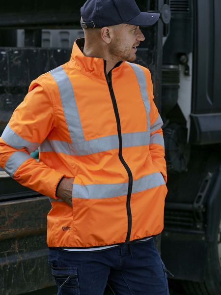 Bisley Hi Vis Taped Reversible Puffer Jacket (BISBJ6350HT)