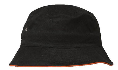 Brushed Sports Twill Bucket Hat (HWS4223)