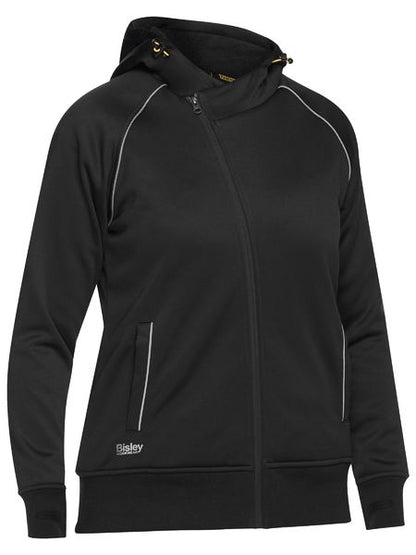 Bisley Ladies Fleece Zip Front Hoodie with Sherpa Lining (BISBKL6925)