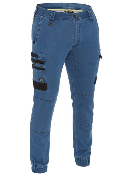 Bisley FLX & Move Stretch Denim Cargo Cuffed Pants (BISBPC6335)