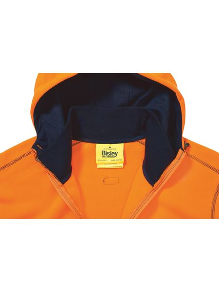 Bisley Hi Vis Zip Front Fleece Hoodie (BISBK6819)