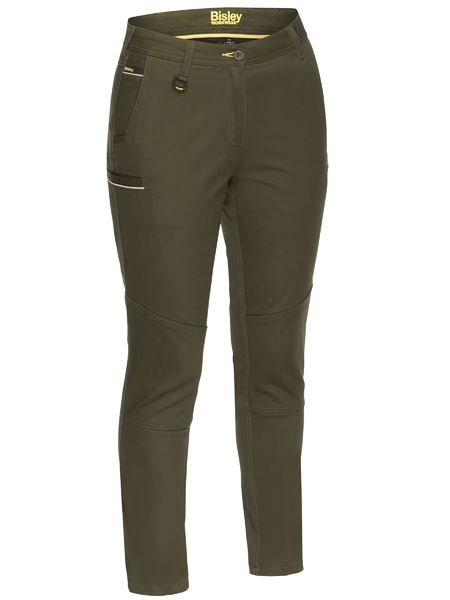 Bisley Ladies Mid Rise Stretch Cotton Pants (BISBPL6015)