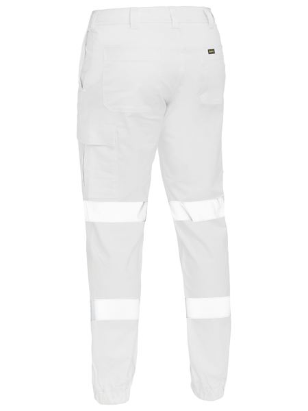 Bisley Taped Biomotion Stretch Cotton Drill Cargo Cuffed Pants (BISBPC6028T)