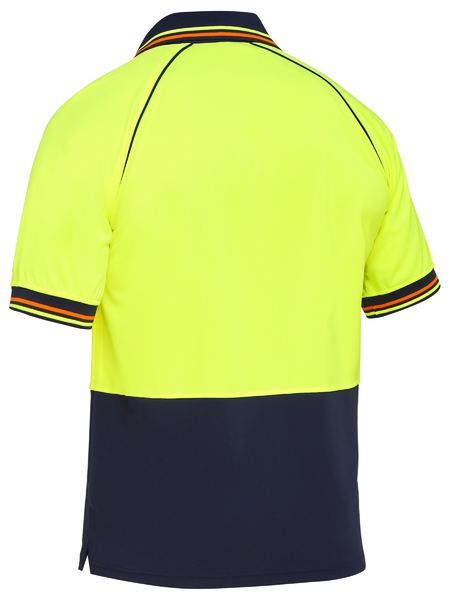 Bisley Hi Vis Two Tone V Neck Polo Short Sleeve (BISBK1440)