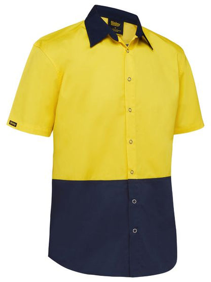 Bisley Hi Vis 2 Tone Shirt Short Sleeve (BISBS1442)