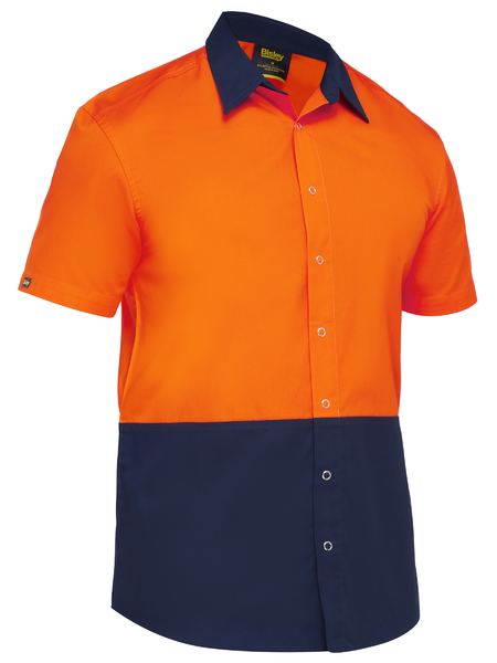 Bisley Hi Vis 2 Tone Shirt Short Sleeve (BISBS1442)