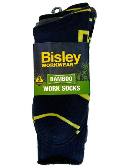 Bisley Bamboo Work Socks (3 pack) (BISBSX7020)
