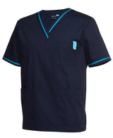 JB's Unisex Contrast Scrubs Top Short Sleeve (JBS4SCT)