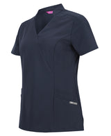 JB's Ladies Nu Mandarin Collar Scrub Top Short Sleeve (JBS4SMT1)