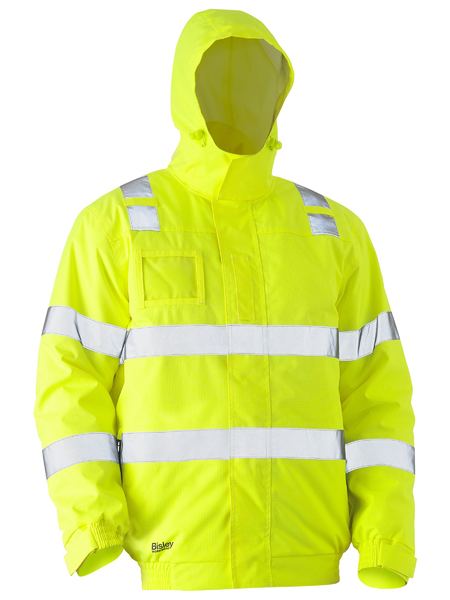 Bisley Hi Vis Taped Wet Weather Bomber Jacket (BISBJ6770T)