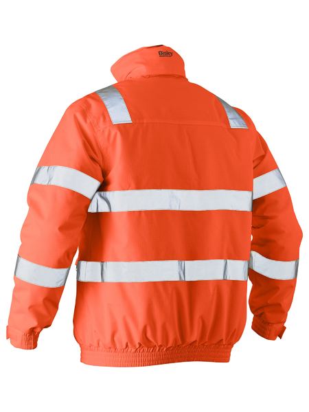 Bisley Hi Vis Taped Wet Weather Bomber Jacket (BISBJ6770T)