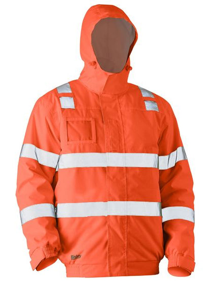 Bisley Hi Vis Taped Wet Weather Bomber Jacket (BISBJ6770T)