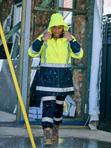 Bisley Hi Vis Ladies H Taped Two Tone Rain Jacket (BISBJL6966T) - Best Buy Trade Supplies