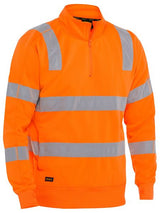 Bisley Hi Vis Taped 1/4 Zip Pullover (BISBK6814T)