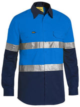 Bisley Hi Vis Taped Cool Lightweight Shirt Long Sleeve (BISBS6696T)