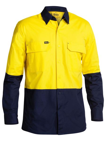 Bisley X Airflow Hi Vis Ripstop Shirt Long Sleeve (BISBS6415)