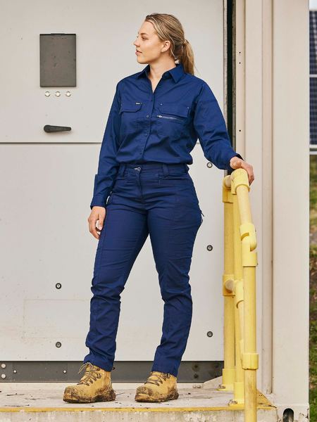 Bisley X Airflow Ladies Stretch Ripstop Vented Cargo Pants (BISBPCL6150)