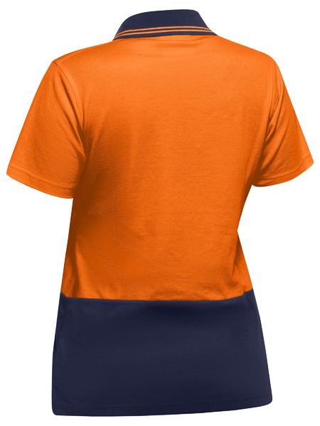 Bisley Hi Vis Ladies V Neck Polo Short Sleeve (BISBKL1234)