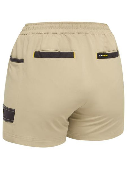 Bisley FLX & Move Ladies 4 Way Stretch Elastic Waist Shorts (BISBSHL1331)