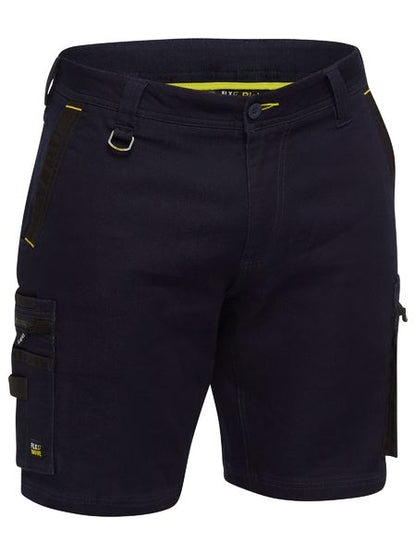 Bisley FLX & Move Stretch Denim Zip Cargo Short (BISBSHC1335)