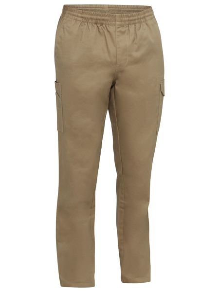 Bisley Stretch Cotton Drill Elastic Waist Cargo Work Pants (BISBPC6029)