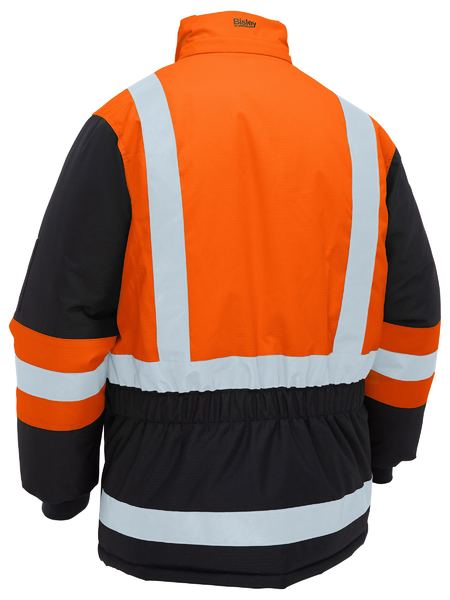 Bisley Hi Vis H Taped Freezer Hooded Jacket (BISBJ6454HT)