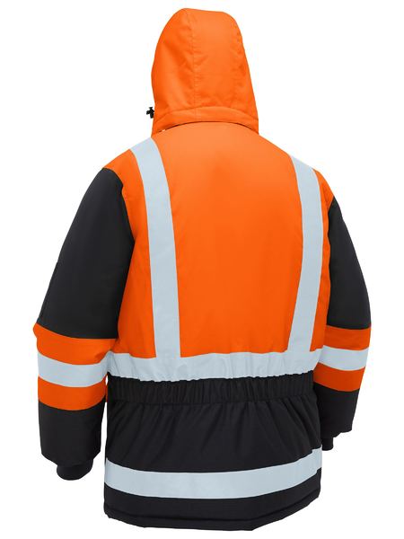 Bisley Hi Vis H Taped Freezer Hooded Jacket (BISBJ6454HT)