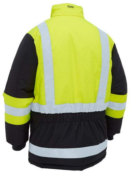 Bisley Hi Vis H Taped Freezer Hooded Jacket (BISBJ6454HT)
