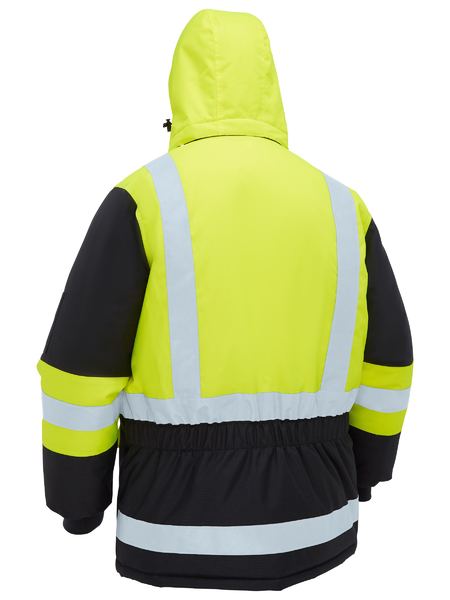 Bisley Hi Vis H Taped Freezer Hooded Jacket (BISBJ6454HT)