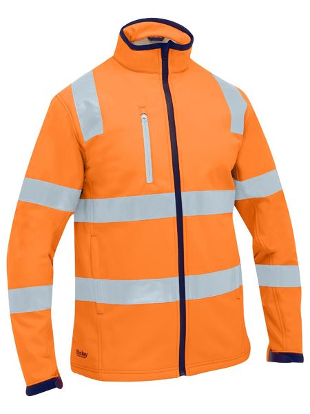 Bisley Hi Vis Taped Soft Shell Jacket (BISBJ6058T)