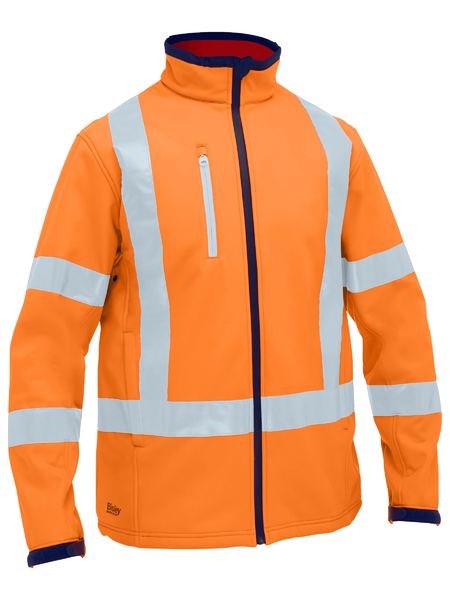 Bisley Hi Vis X Taped Soft Shell Jacket (BISBJ6059XT)