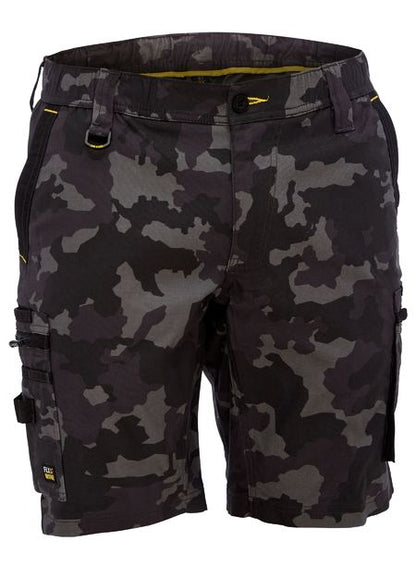 Bisley FLX & Move Stretch Canvas Camo Cargo Shorts (Additional Colours)(BISBSHC1337)