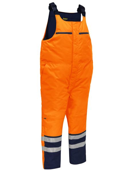 Bisley Hi Vis Taped Freezer Bib & Brace Coverall (BISBAB6452T)