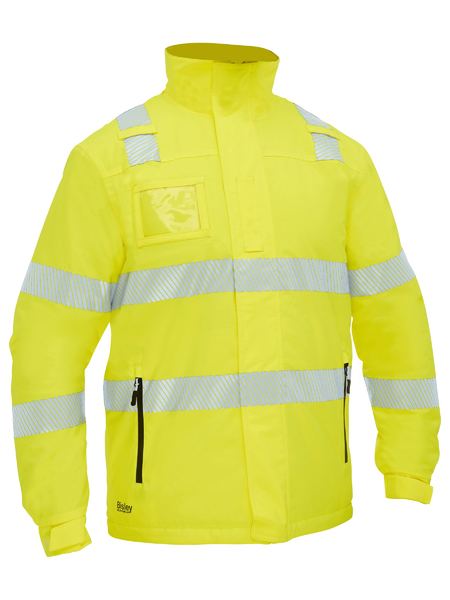 Bisley Hi Vis Taped Heated Jacket with Hood (BISBJ6842T)