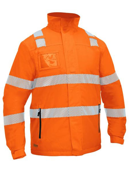 Bisley Hi Vis Taped Heated Jacket with Hood (BISBJ6842T)