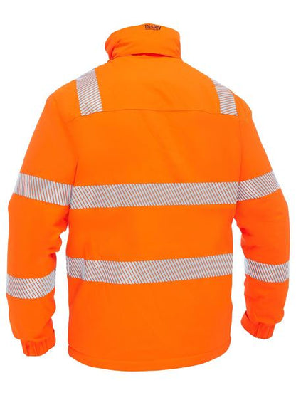 Bisley Hi Vis Taped Heated Jacket with Hood (BISBJ6842T)