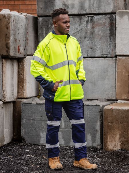 Bisley Hi Vis Taped Zip Front Fleece (BISBK6611T)