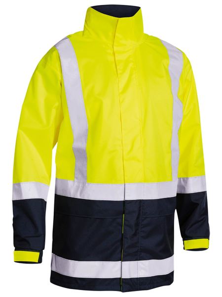 Bisley Hi Vis Taped Recycled Rain Shell Jacket (BISBJ6766T)