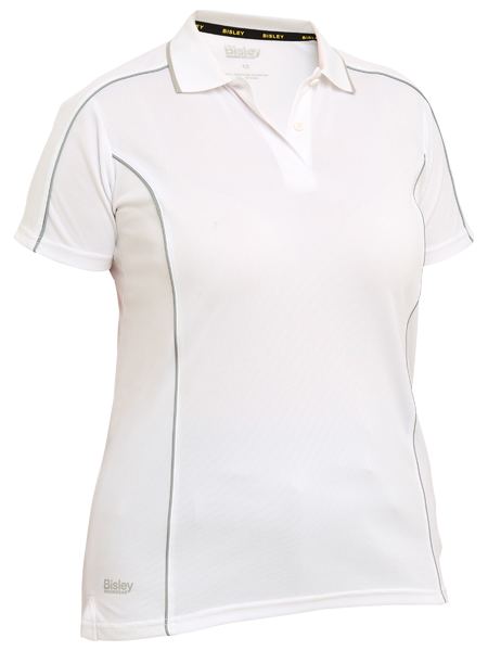 Bisley Ladies Cool Mesh Polo with Reflective Piping Short Sleeve (BISBKL1425)