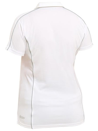 Bisley Ladies Cool Mesh Polo with Reflective Piping Short Sleeve (BISBKL1425)