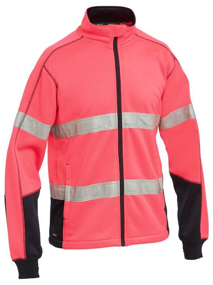 Bisley Hi Vis Taped Zip Front Fleece (BISBK6611T)