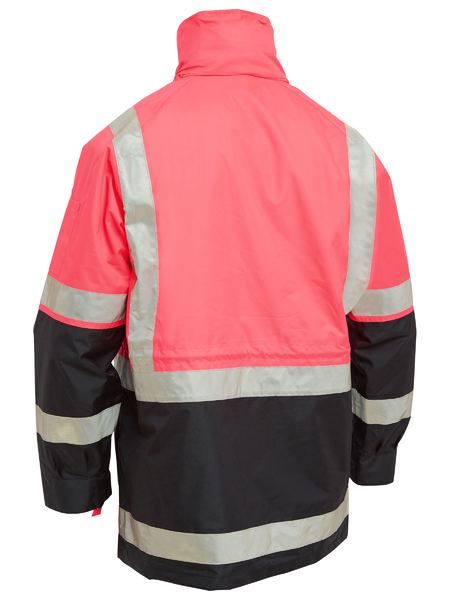 Bisley Hi Vis Taped 5 in 1 Rain Jacket (BISBK6975)