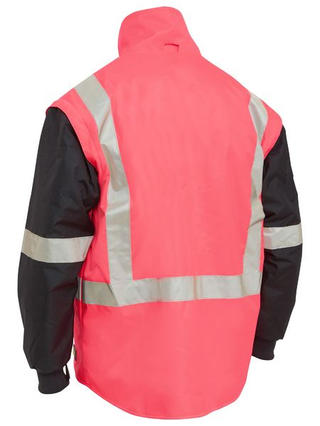 Bisley Hi Vis Taped 5 in 1 Rain Jacket (BISBK6975)