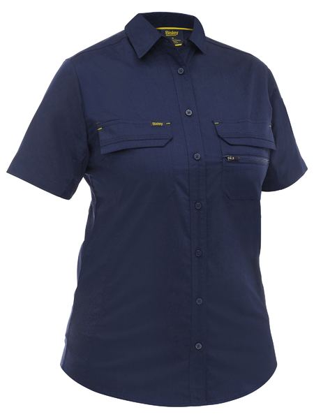 Bisley Ladies X Airflow Stretch Ripstop Shirt Short Sleeve (BISBL1490)