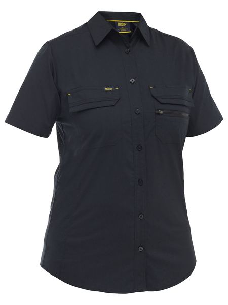 Bisley Ladies X Airflow Stretch Ripstop Shirt Short Sleeve (BISBL1490)