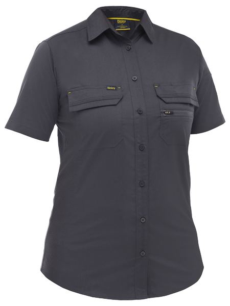 Bisley Ladies X Airflow Stretch Ripstop Shirt Short Sleeve (BISBL1490)