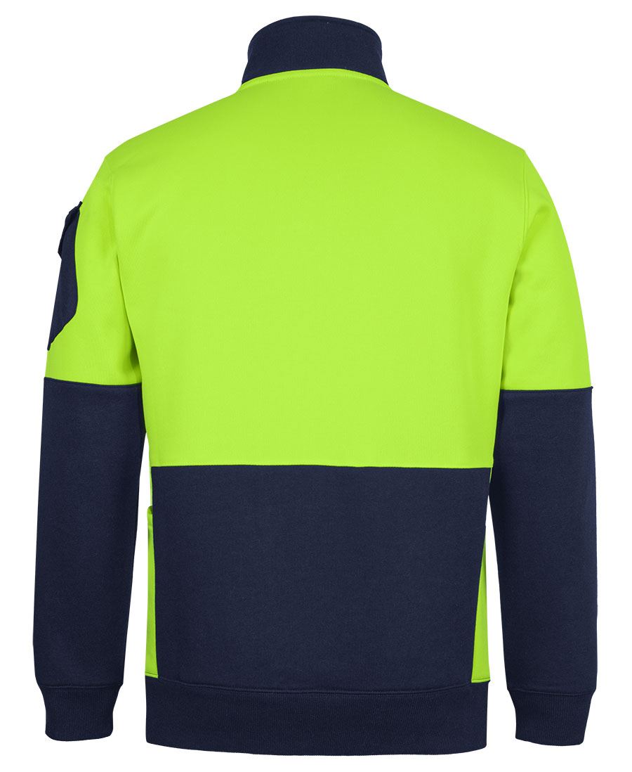 JB's Hi Vis 350G 1/2 Zip Trade Fleece (JBS6CHVF)