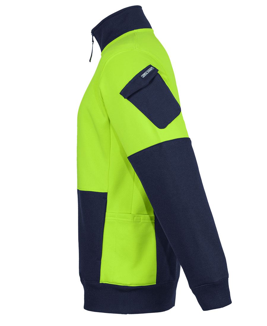 JB's Hi Vis 350G 1/2 Zip Trade Fleece (JBS6CHVF)