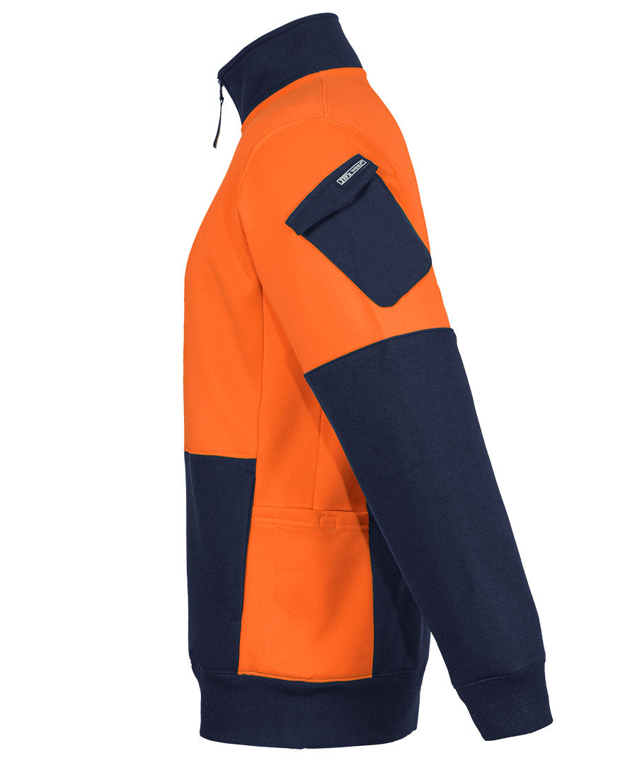 JB's Hi Vis 350G 1/2 Zip Trade Fleece (JBS6CHVF)